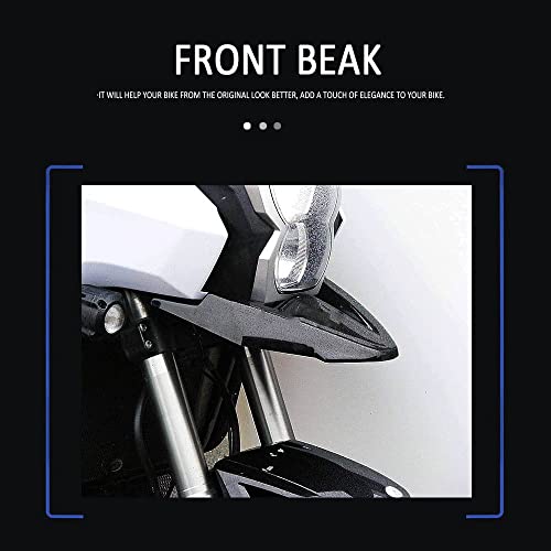 Extension roue Versys 1000 2012-2014 protège radiateur bec carénage noir