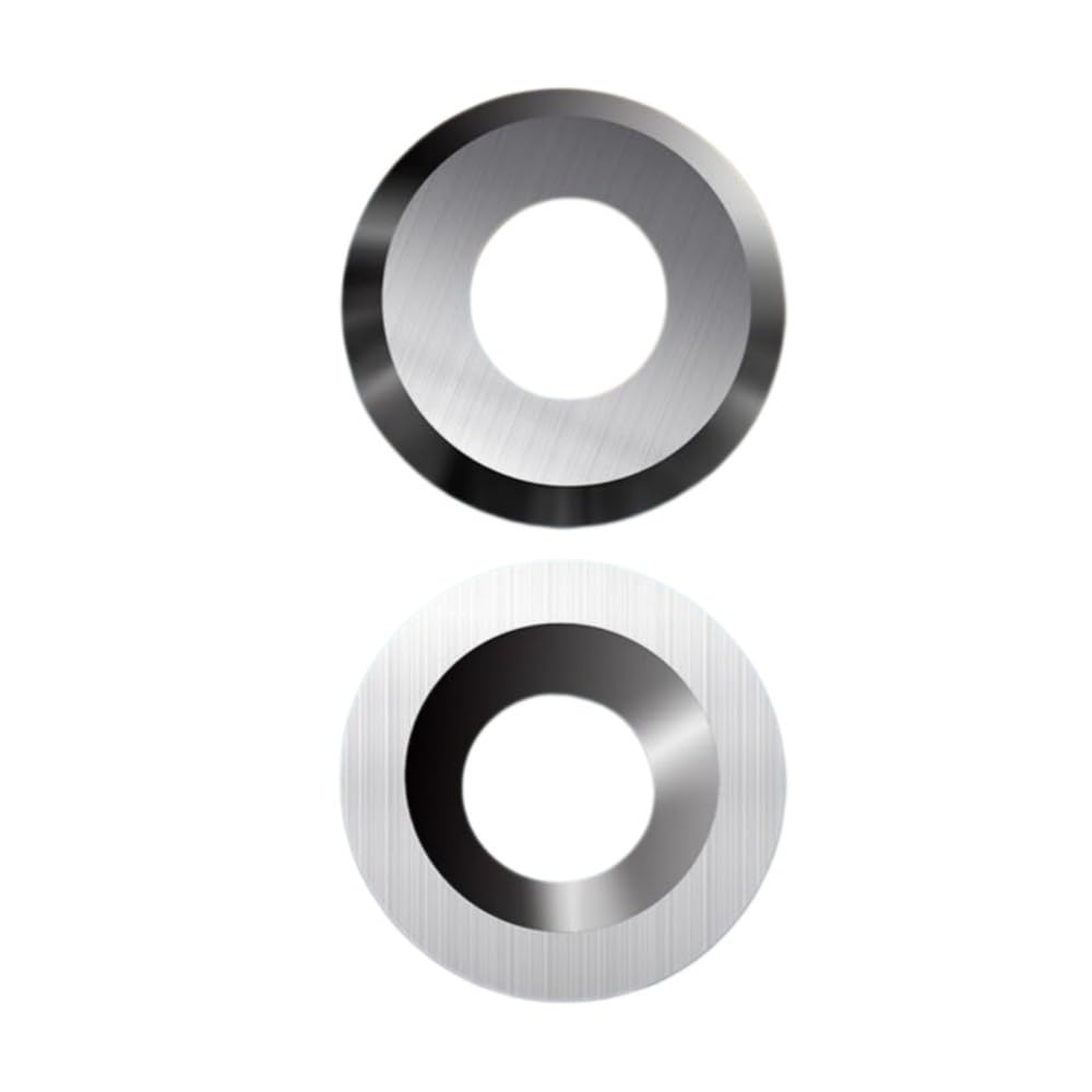 10pieces Carbide Inserts Round Turning Blades 30 Degree, Abrasion Resistance Woodworking Tools Cutters(15x2.5mm)