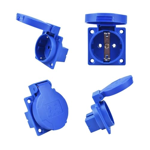 Conector de alimentación industrial XM 312 C de alta resistencia 16A 2P+E IP44 5