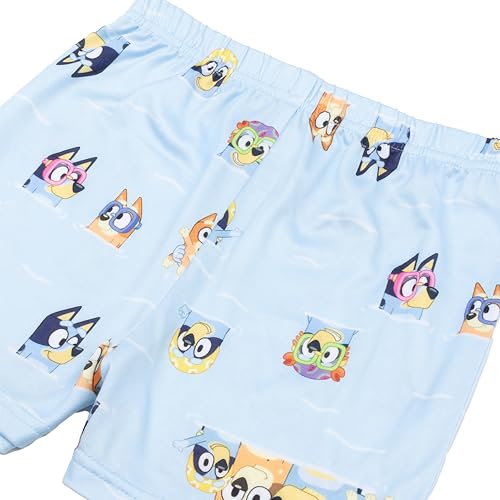 Bluey Girls' 2-Piece Loose-fit Button Down Pajama Set, Soft & Cute for Kids3