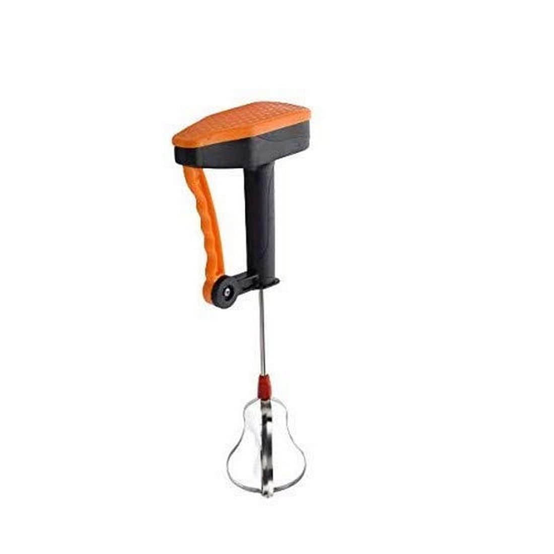 Network Power-Free Hand Blender & Beater | High-Speed Manual Whisk for Curd, Cream, Milkshake, Lassi, and Butter Milk | Easy Grip Handle & Durable Stainless Steel Blades (Black body Hand Blender)-image-34