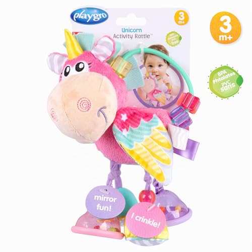 Hochets et jouets de dentition licorne d'activité pour l'éveil de bébé - 5