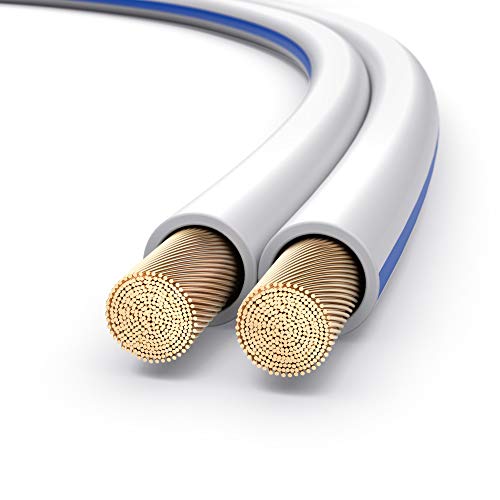 Cable de altavoz 2 x 1.5 mm² PureLink ideal para instalar cine en casa y audio multiroom blanco