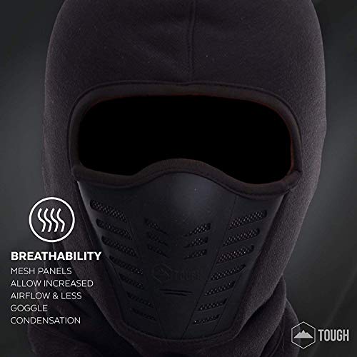 Image of V3E Unisex Winter Warm Balaclava Face Mask Bicycle Camping Ski Outdoor Masks Washable,Windproof Motorcycle Balaclava Outdoor Sports (Black)
