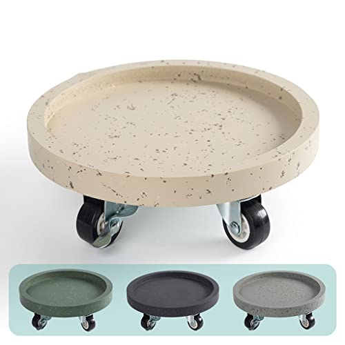 Support à bonsaï sur pied avec chariot rond à roulettes et bac à eau - 4