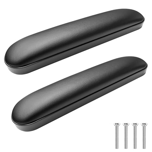 Cejiuga Wheelchair Armrest Pads, Premium Wheelchair Arm Pads, Wheelchair Armrest Replacement Accessories, Black (1 Pair) Compatible with All Brands(10-1/4