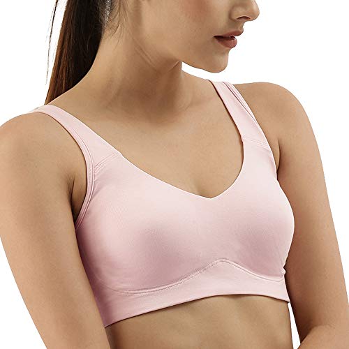 Enamor Easy Slip-On and Back Keyhole Women's Cotton Everyday Beginner's Bra - Padded, Wirefree, Full Coverage - A106
