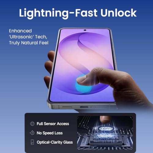Image of Czartech Quik-Fix Tempered Glass Screen Protector for Samsung Galaxy S26 Ultra | Edge to Edge 9H Screen Guard with Self Application Tool | Bubble Free | Scratch Guard | Fingerprint Supported