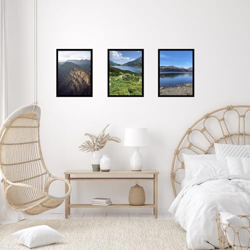 Image of JCJMY 15x21.25 Puzzles Frame Black, Wall Hanging 15 x 21.25 Picture Frame for 15 by 21.25 Poster Photo Canvas Picture Puzzles with Shatter Resistant Plexiglass, Black