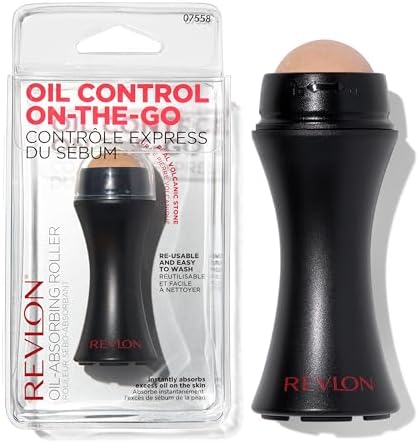 Revlon Oil-Absorbing Volcanic Face Roller, Black, 1 Count