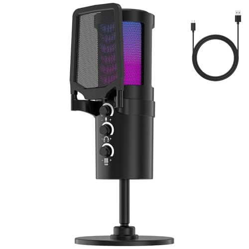 ❣️未使用❣️ コンデンサーマイク USB マイク ゲーミングマイク PC Amazon.co.jp: コンデンサーマイク PC マイク ゲーミングマイク USB