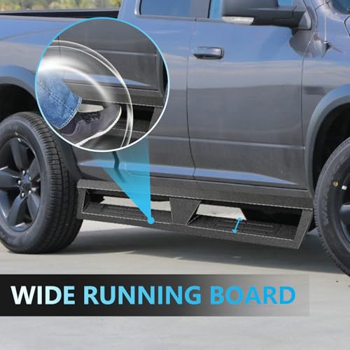 Estribos para Dodge Ram Quad Cab 2019-2022 en acero carbono miniatura 5