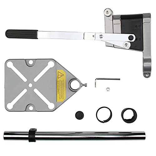 Image of MLD VX-JG019 Drill Machine Stand for Hand Drill Bench Clamp Drill Press Floor Table Stand Workbench Repair Tool for Drilling Collet Workshop Single Hole Aluminum base (Matrial-Metal,Color-Multi)