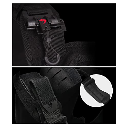 Pexl Tactical Molle Vest Mens, Lightweight Quick Release Military Vest Waterproof Tactical Protective Adjustable Combat Vest, Black, 37 X 30Cm (R17Mchnw201286A9Thywjw) #TOP4