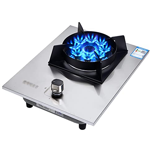 Burners Gas Hob gas hob Built-in Household Gas Stove, 7.0KW Nine Cavity Fierce Fire Gas Cooktop，180 Minutes Timer， Zinc Alloy Knobs,Easy To Clean, Compatible With All Cookware(A,LPG)