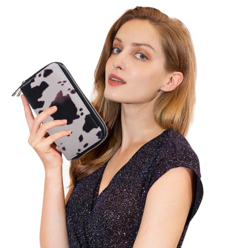 Image of XEYOU Double Zipper Long Clutch Wallet Cellphone Wallet for Women with Removable Wristlet Strap for Credit Card, Cash, Coin, Bill
