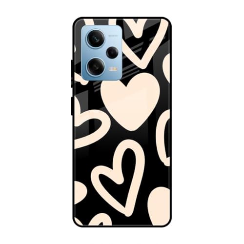 Image of SmashItUp Heart | Love | Couple | Loving Designer Printed TPU Metal Case Mobile Back Cover for Redmi Note 12 Pro 5G