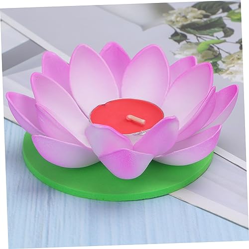 Bougie de thé de fleur de lys lumineuse pour décoration de table - 2