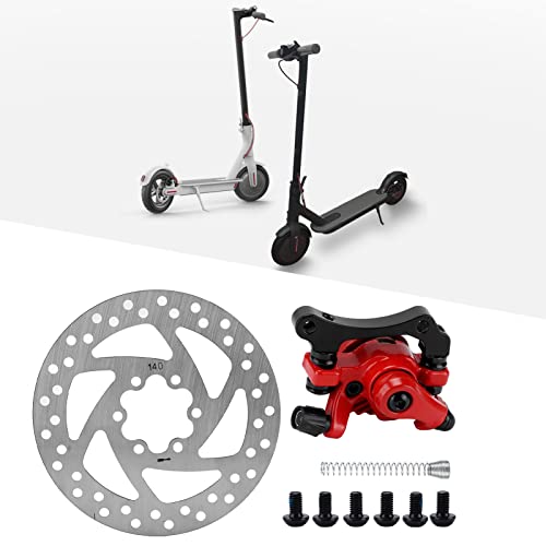 Hamulce Rowerowe Zaciskanie Dysku, Zestaw Zacisków Tarczy Hamulca 140 Mm 6 Otworów Aluminium Stopu Hamulce EBike Elektryczne Akcesoria Hamulca do Hulajnogi Elektrycznej