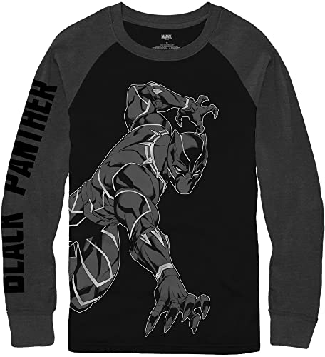 Marvel Boys' Black Panther Long Sleeve Raglan T-Shirt