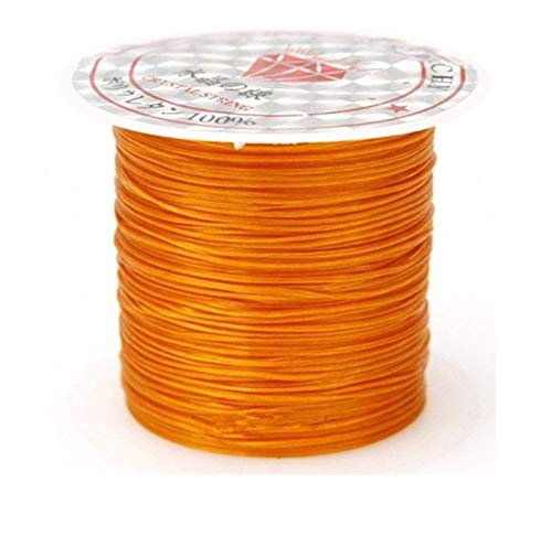 393 Forte cavo di perline di cristallo flessibile 1mm per bracciali filo elasticizzato filo collana di gioielli fai da te che fa la linea di corda-393 pollici Colore 7