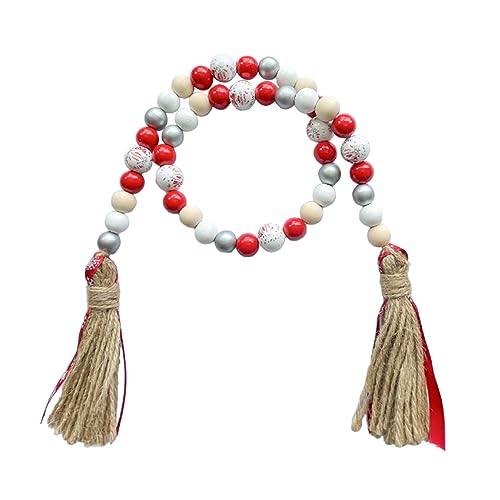 How to Decorate Coffee Table Tray for Christmas: Festive Tray Styling Tips 4 Christmas Decro Wood Bead Garland Tassels 1 Pack 40inch Farmhouse Boha Beaden Wooden Garlands for Holiday Coffee Table Wall Hanging Tiered Tray Decoration Mantel Shelf Thanksgiving