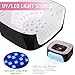 Linssy Rechargeable UV/LED Nail Lamp with Auto Sensor, Portable Cordless Gel Nail Dryer Light 4 Timings & Diamond LCD Screen, UV Light for Gel Nails at Home Salon (Black)