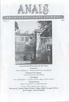 Anais An International Journal: Vol. 7, 1989 0961123869 Book Cover