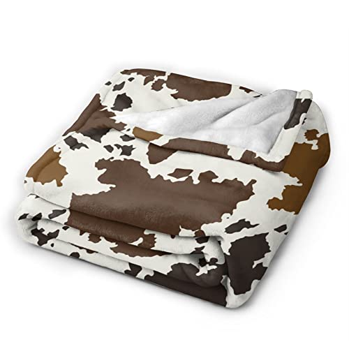 Cow Print Blankets and Throw, Cow Blanket for Adults,Cowhide Blanket for Girls, Cute Blankets for Teen Girls, Toddler Blanket for Kids, Cow Baby Blanket Cow Stuff for Women Highland Cow Decor 50"x 60"