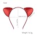 Koolgil Girl's Cute Fashion Glitter Cat Ears Headband Kitten Ears Hairband for Halloween Cosplay Party Travel Photography (A- Colorful)