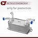 HEROFFIX 1 Pc Engine Oil Cooler for Volvo S40 2004-2012 Engine Transmission Oil Cooler No.30683022 Silver Tone Aluminum Alloy