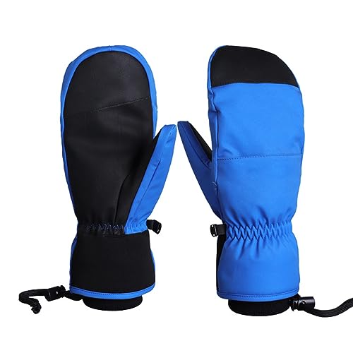 HUANGENG Guantes de invierno para hombres y mujeres, pantallas táctiles, guantes de esquí de nieve, guantes de clima frío con bolsillos
