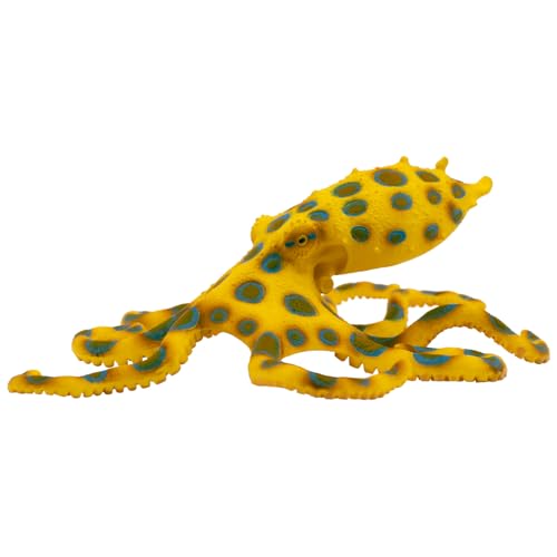 Bullyland 67510 - Spielfigur Blau-Ring Oktopus, ca. 13,8 cm große Tierfigur, detailgetreu, PVC-frei, ideal als kleines Geschenk für Kinder ab 3 Jahren
