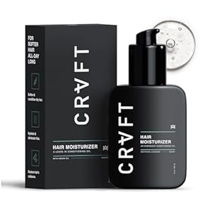 CRVFT Daily Leave in Conditioner For Men [OIL] | 30 Day Supply | Men’s Hair Moisturizer | Hair Oil For Men | For Dry/Damaged Hair | Scented | (3oz) AM