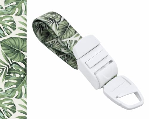 Garrot d'infirmière médicale avec motif feuille de monstera et boucle ABS