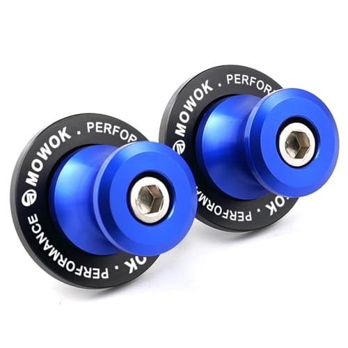 M6 Diábolos Basculante de Deslizadores Tornillo del Soporte de Motocicleta para MT09 MT10 MT25 R7 R1 R6 R9 FZ1 FZ6 FZ8 TRACER 7 9 GT XSR900 Tenere700 Benelli TRK 502 702 X Aprilia RS660 RSV4 (Azul)