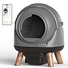 Coziley G1 Self Cleaning Litter Box, Automatic Cat Litter Box, Self-Cleaning Robot with Smart APP Control and Health Monitoring, Includes 2 Roll Trash Bag and Litter Mat