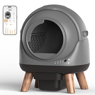 Coziley G1 Self Cleaning Litter Box, Automatic Cat Litter Box, Self-Cleaning Robot with Smart APP Control and Health Monitoring, Includes 2 Roll Trash Bag and Litter Mat