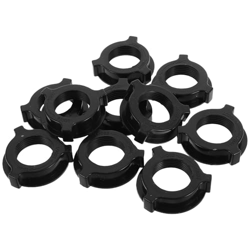 DOITOOL Tuercas de Fijación Aplicables para Ventilador Eléctrico de Pie y Mesa, 3 Cm, Color Negro, 10 Piezas, Accesorios para Reparación y Protección de Ventiladores Domésticos