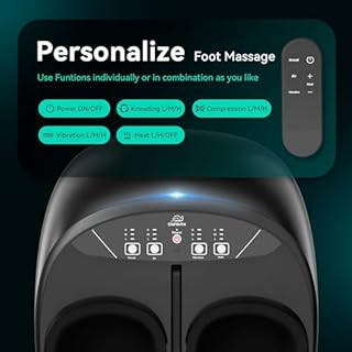 Snailax Shiatsu Foot Massager with Heat Kneading Vibration, Electric Foot Massager Machine with Remote Control, Foot Warmer, Gifts for Mon Woman Dad Man, Size 12