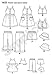 Simplicity Easy to Sew Girl's Dress, Top, Pants or Shorts and Hat Clothing Sewing Pattern Kit, Code 1453, Sizes 3-8