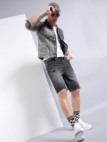 Image of The Indian Garage Co Men Denim Shorts