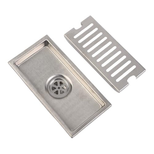 Siphon de sol rectangulaire KiraKira douche italienne acier inoxydable