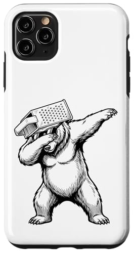 �`�[�Y�O���[�^�[�n�b�g�����Ԃ���Dabbing Bear Funny �X�}�z�P�[�X iPhone 11 Pro Max �p