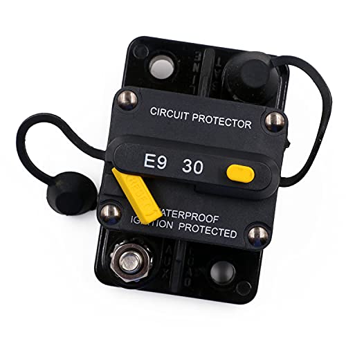 Exclusive Discount 50% Price Gloaso 30 Amp Circuit Breaker 12V - 48V DC Waterproof Heavy Duty Manual Rest Breakers Surface-Mount for Car Marine Solar Battery Bank 30A