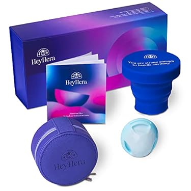 AMAZON - HeyHera Menstrual Disc Reusable, Silicone Menstrual Disc, Comfortable Period Disc, Easy to Use & Extract, Simple to Clean Reusable Menstrual Disc (Mini)