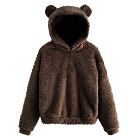 Cozy Teddy Bear Hoodie for Women Cover