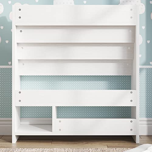 Tribesigns Kids Bookshelf, Children's Bookcase Display Stand, Kids Toy Storage Organizer Rack, Wooden White Bookshelves For Kid's Room, Playroom, Homeschool, Classroom, Kindergarten #TOP5