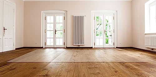 Tapete de vinilo transparente rectangular protector de PVC suave impermeable para felpudo de hogar 2