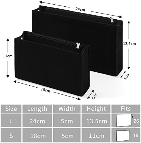 Felt Purse Organizer Insert, Handbag Organiser Insert Purse Liner Bag in Bag Tidy Organiser